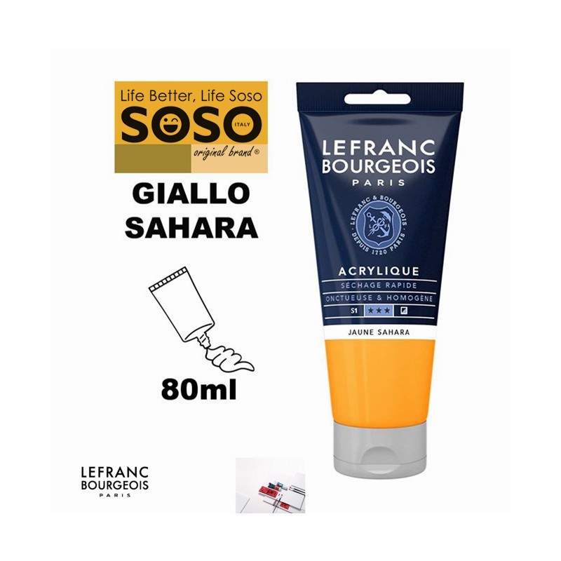 LEFRANC BOURGEOIS acrilico fine 80ml giallo sahara