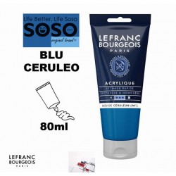 LEFRANC BOURGEOIS acrilico fine 80ml blu ceruleo - 1