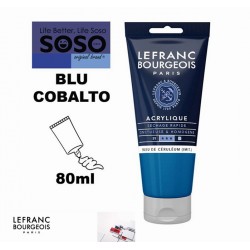 LEFRANC BOURGEOIS acrilico fine 80ml blu cobalto - 1