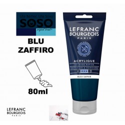 LEFRANC BOURGEOIS acrilico fine 80ml blu zaffiro - 1