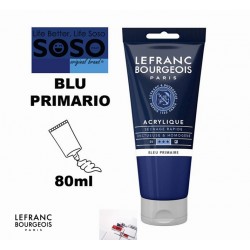 LEFRANC BOURGEOIS acrilico fine 80ml blu primario - 1