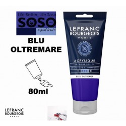 LEFRANC BOURGEOIS acrilico fine 80ml blu oltremare - 1