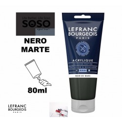 LEFRANC BOURGEOIS Acrilico fine 80ml nero marte - 1