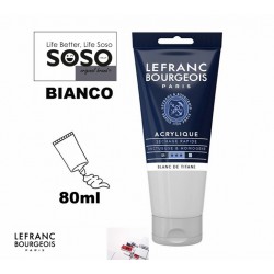 LEFRANC BOURGEOIS Acrilico fine 80ml bianco titanio - 1