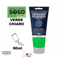 LEFRANC BOURGEOIS Acrilico fine 80ml verde chiaro - 1