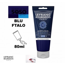 LEFRANC BOURGEOIS Acrilico fine 80ml blu ftalo - 1