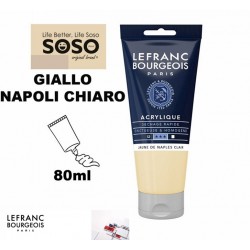 LEFRANC BOURGEOIS Acrilico fine 80ml giallo napoli chiaro - 1