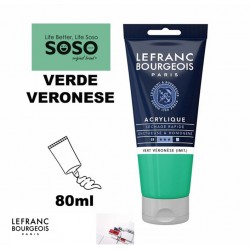 LEFRANC BOURGEOIS Acrilico fine 80ml verde veronese - 1