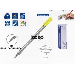 Staedtler fineliner triplus 0.3mm n.10 giallo chiaro - 1