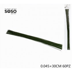 Filo floreale verde diametro 0.45cm lunghezza 30cm - 1