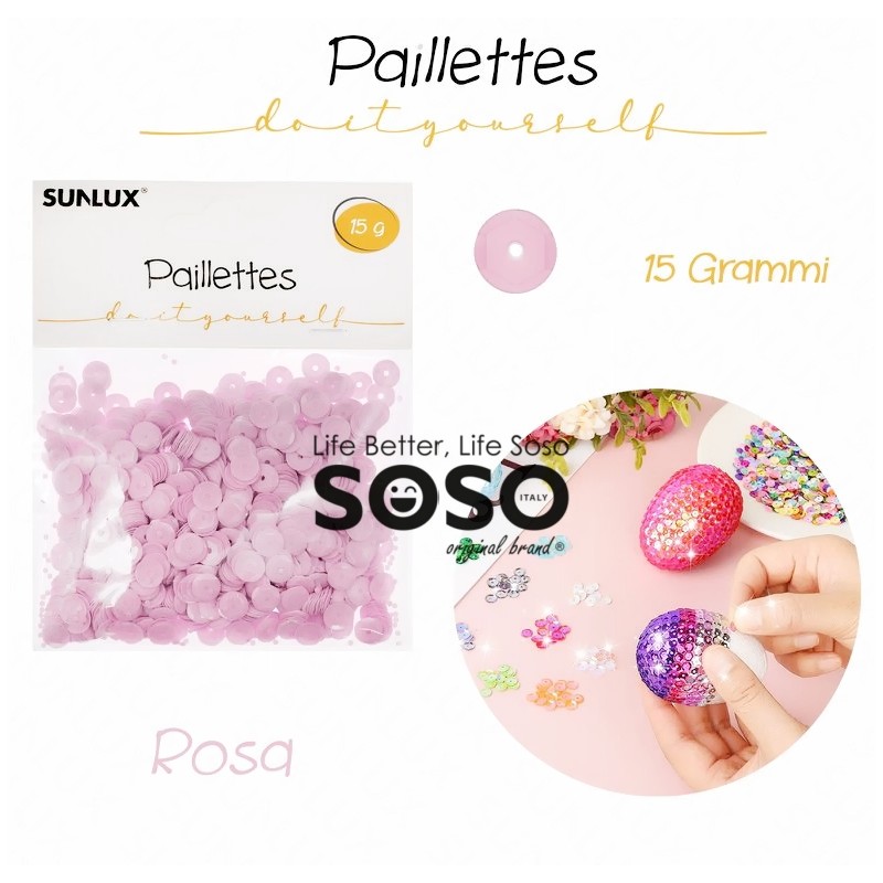 Paillettes rosa 15gr - 1