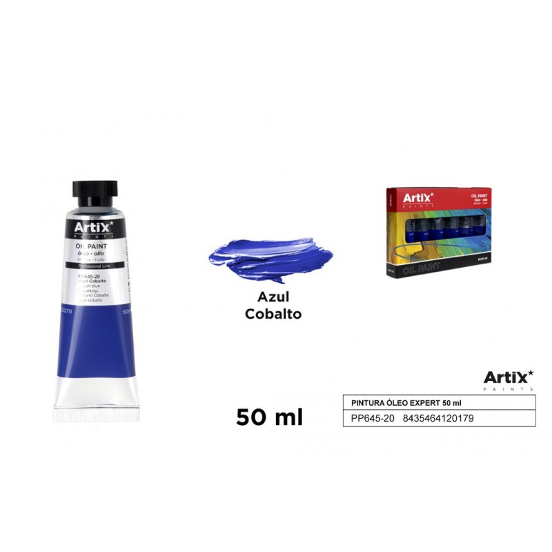 Colore ad Olio Blu Cobalto - tubo 50 ml - Artix - 1
