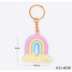 Portachiavi Arcobaleno 4.5x4 cm – Accessorio Colorato e Originale - 1