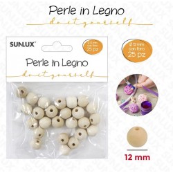 Perle in legno con foro 12...