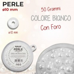 Perle con foro 10 mm - 50 gr