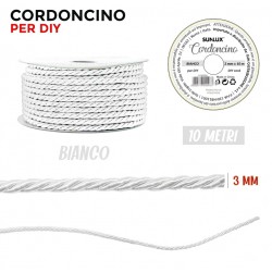 Cordoncino Bianco 3 mm X 10 m