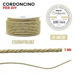 Cordoncino Champagne 3 mm X...