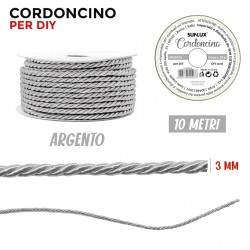 Cordoncino Argento 3 mm X 10 m