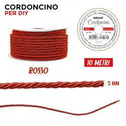 Cordoncino Rosso 3 mm X 10 m