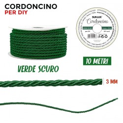 Cordoncino Verde Scuro 3 mm...