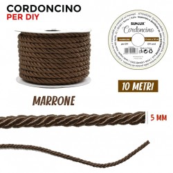 Cordoncino Marrone 5 mm X 10 m
