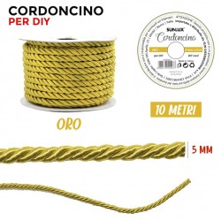 Cordoncino Oro 5 mm X 10 m