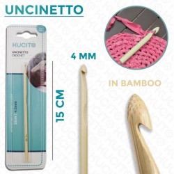 Uncinetto in bamboo 0,4 -...