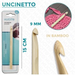 Uncinetto in bamboo 0,9 -...