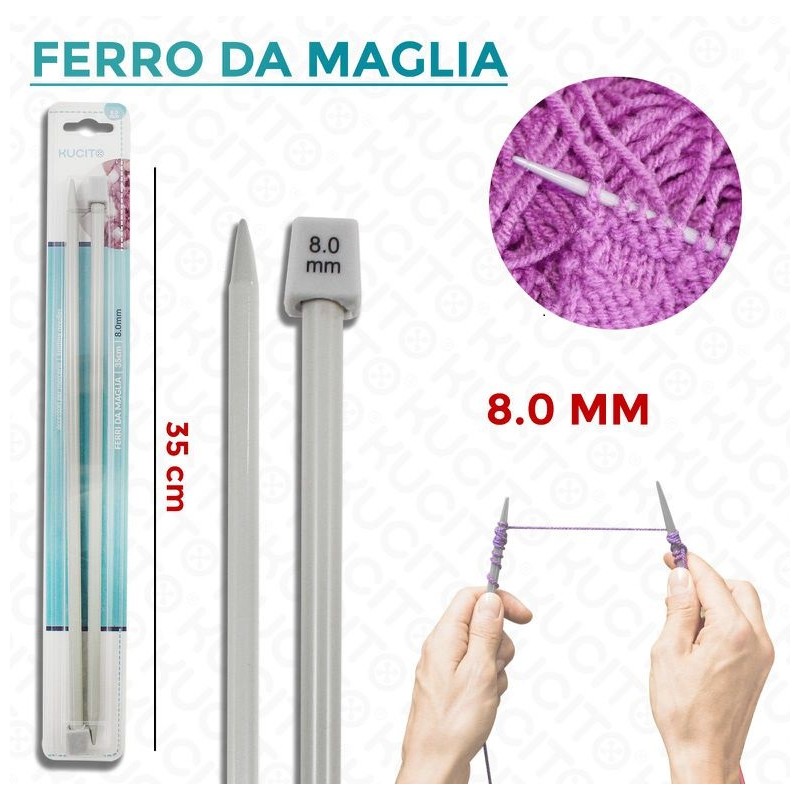 Ferri da maglia 0.8 - lunghezza 35 cm