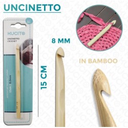 Uncinetto in bamboo 0.8 -...