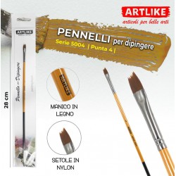 pittura acrilica Set di 20 pennelli con manico in legno leggeri e durevoli Nubesty 2,5 cm per pittura artistica spugna e spugna colore nero 