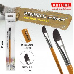 Pennello per dipingere punta 8 - Serie 5006 - Artlike