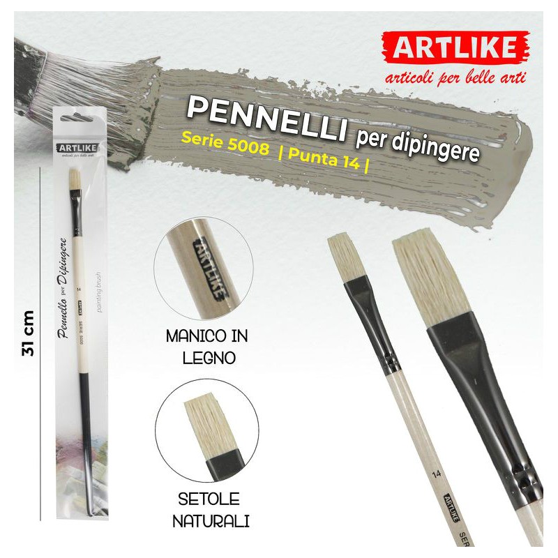 Pennello per dipingere punta 14 - Serie 5008 - Artlike