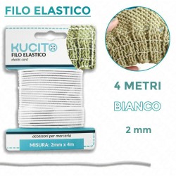 Filo elastico - Bianco - 2...