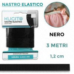 Nastro elastico Nero - h 2...