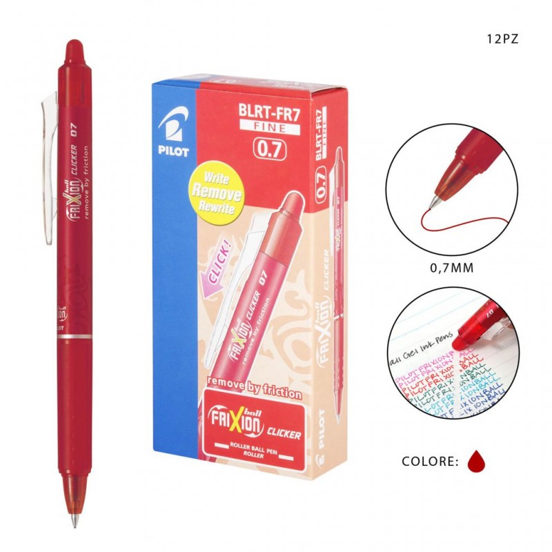 Pilot Penna Sfera Frixion Clicker 0,7MM Rosso