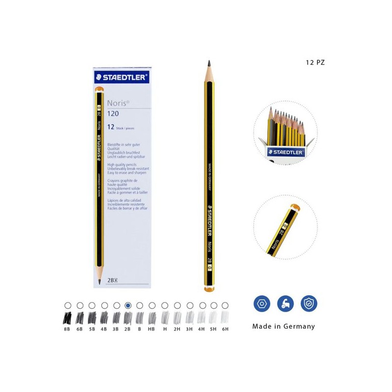 Staedtler Matita Grafite Noris 2B - 1