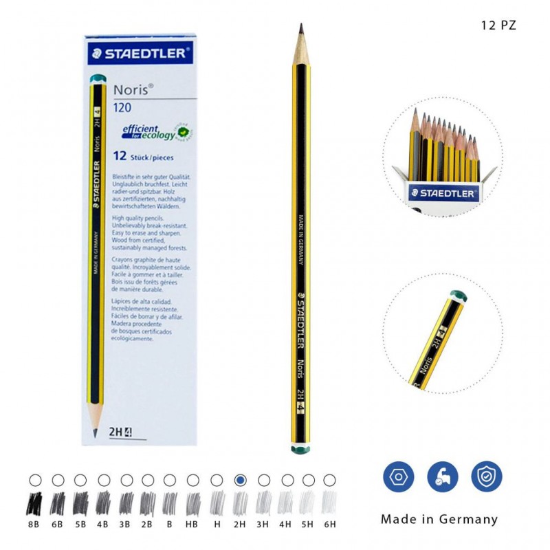 MATITA STAEDTLER MARS LUMOGRAPH 4B - 12PZ