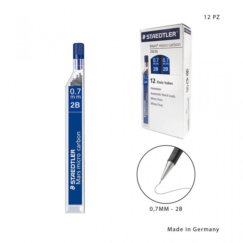 Staedtler Ast.Mine Mars Micro 0,7MM 2B - 1