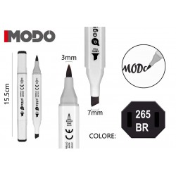 Marker Colore 265 BR doppia punta 3mm 7mm - MODO - 1