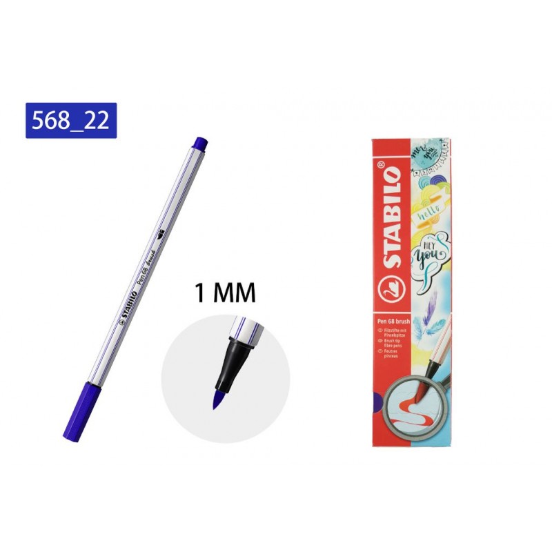 Stabilo Pen 68 Brush 1,0MM 568-22 Prussian Blu