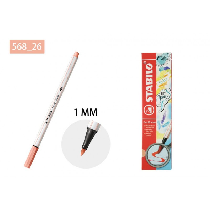 Stabilo Pen 68 Brush 1,0MM 568-26 Light Fresh -Tint