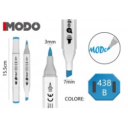 Marker Colore 438 B doppia punta 3mm 7mm - MODO - 1
