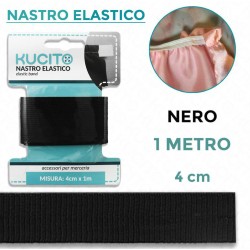 Nastro elastico Nero - h 4...