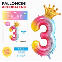 Set Palloncini arcobaleno...