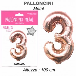 Palloncini mylar rosa oro...