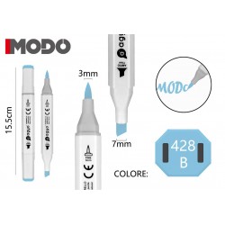 Marker Colore 428 B doppia punta 3mm 7mm - MODO - 1