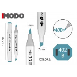 Marker Colore 402 B doppia punta 3mm 7mm - MODO - 1