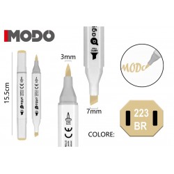 Marker Colore 223 BR doppia punta 3mm 7mm - MODO - 1