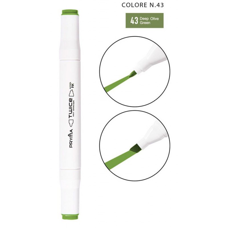 Twice Art Marker colore N43 a doppia punta - Pryma - 1